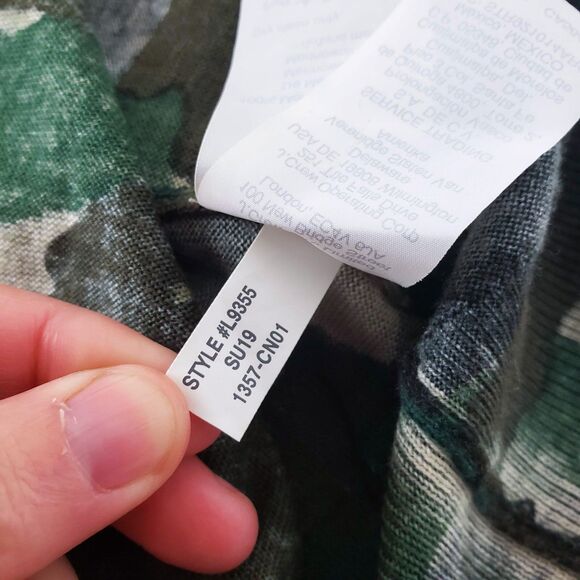 J. Crew Camo Merino Wool Sweater Womens S Streetwear Utility Preppy Lightweight - Picture 9 of 9
